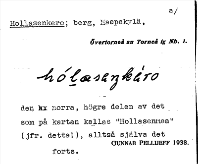 Bild på arkivkortet för arkivposten Hollasenkero