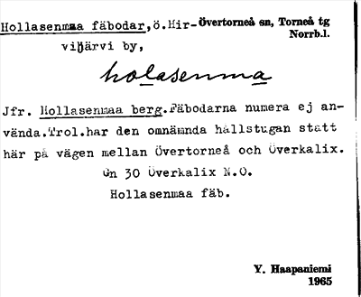Bild på arkivkortet för arkivposten Hollasenmaa fäbodar