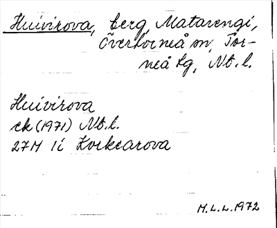 Bild på arkivkortet för arkivposten Huivirova