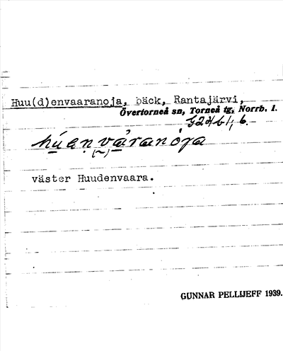 Bild på arkivkortet för arkivposten Huu(d)envaaranoja
