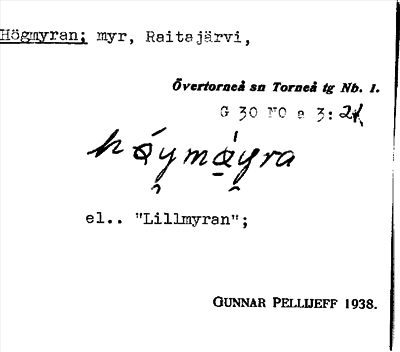Bild på arkivkortet för arkivposten Högmyran