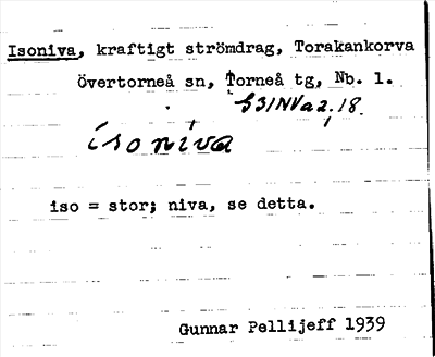 Bild på arkivkortet för arkivposten Isoniva