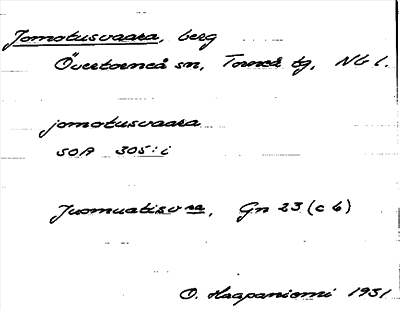 Bild på arkivkortet för arkivposten Jomotusvaara
