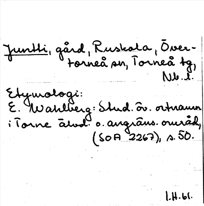 Bild på arkivkortet för arkivposten Juntti