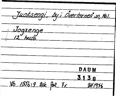 Bild på arkivkortet för arkivposten Juoksengi