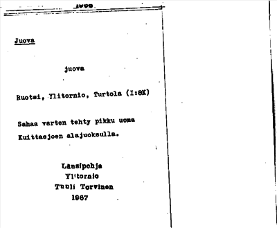 Bild på arkivkortet för arkivposten Juova