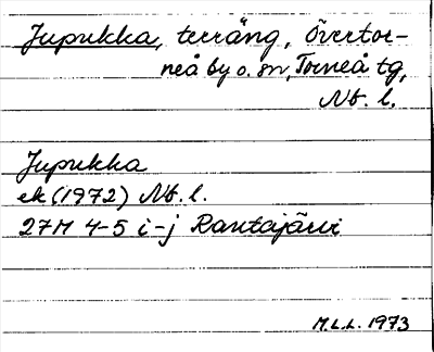 Bild på arkivkortet för arkivposten Jupukka