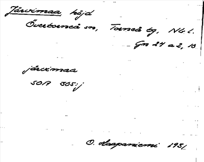 Bild på arkivkortet för arkivposten Järvimaa