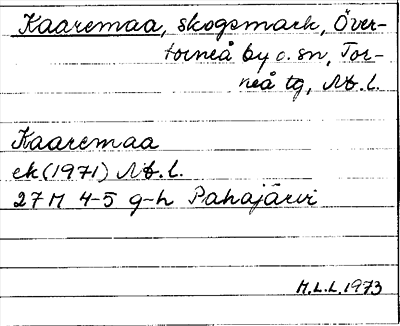 Bild på arkivkortet för arkivposten Kaaremaa