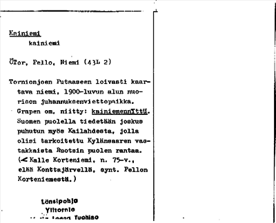 Bild på arkivkortet för arkivposten Kainiemi