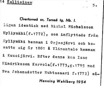 Bild på arkivkortet för arkivposten Kallioinen