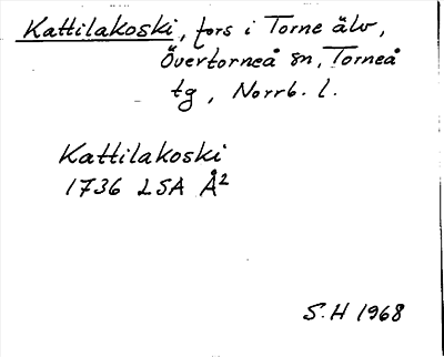 Bild på arkivkortet för arkivposten Kattilakoski