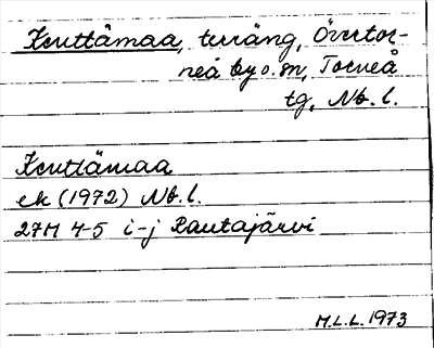 Bild på arkivkortet för arkivposten Keuttämaa
