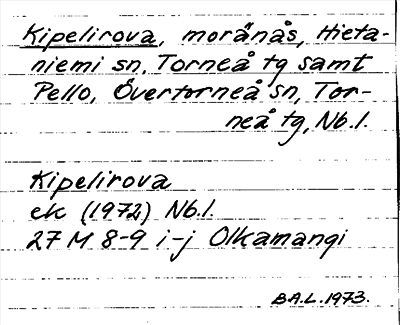 Bild på arkivkortet för arkivposten Kipelirova