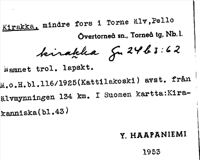 Bild på arkivkortet för arkivposten Kirakka