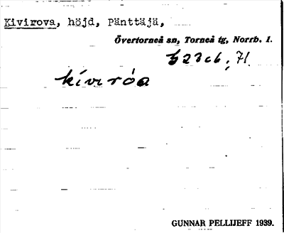 Bild på arkivkortet för arkivposten Kivirova