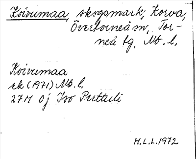 Bild på arkivkortet för arkivposten Koivumaa