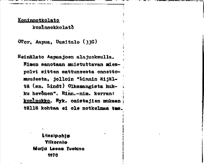 Bild på arkivkortet för arkivposten Koninnotkolato
