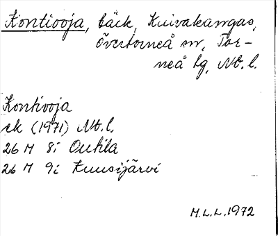 Bild på arkivkortet för arkivposten Kontiooja