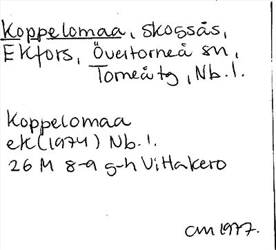 Bild på arkivkortet för arkivposten Koppelomaa