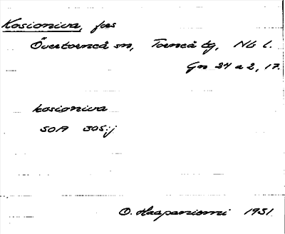 Bild på arkivkortet för arkivposten Kosioniva