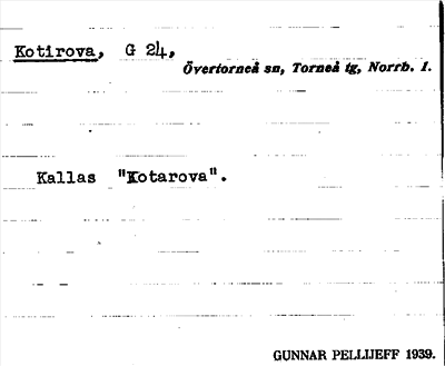 Bild på arkivkortet för arkivposten Kotirova