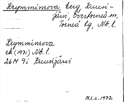 Bild på arkivkortet för arkivposten Krymminrova