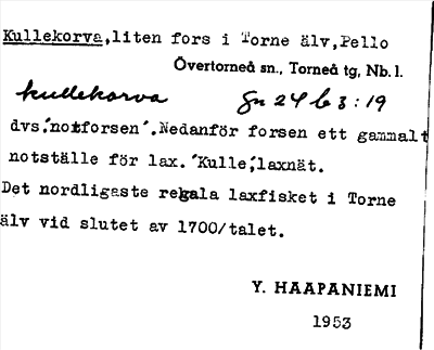Bild på arkivkortet för arkivposten Kullekorva
