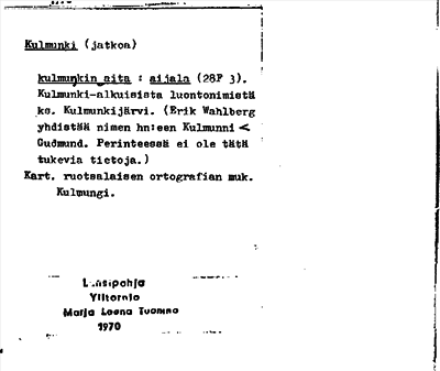 Bild på arkivkortet för arkivposten Kulmunki