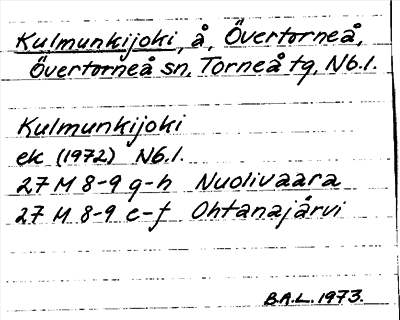 Bild på arkivkortet för arkivposten Kulmunkijoki