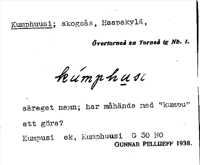 Bild på arkivkortet för arkivposten Kumphuusi