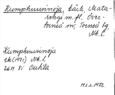 Bild på arkivkortet för arkivposten Kumphuusinoja