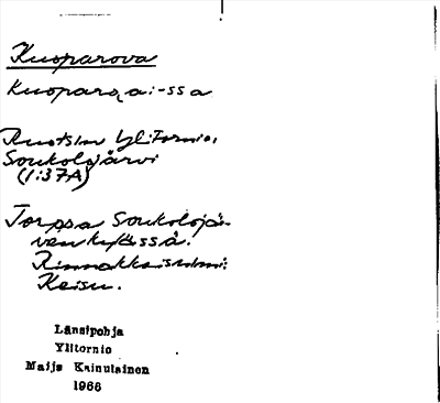 Bild på arkivkortet för arkivposten Kusparova
