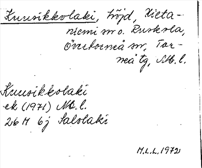 Bild på arkivkortet för arkivposten Kuusikkolaki
