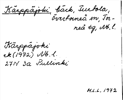 Bild på arkivkortet för arkivposten Kärppäjoki