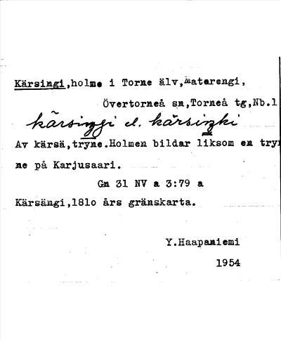 Bild på arkivkortet för arkivposten Kärsingi