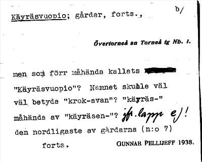 Bild på arkivkortet för arkivposten Käyräsvuopio