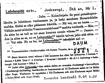 Bild på arkivkortet för arkivposten Lahdenpää