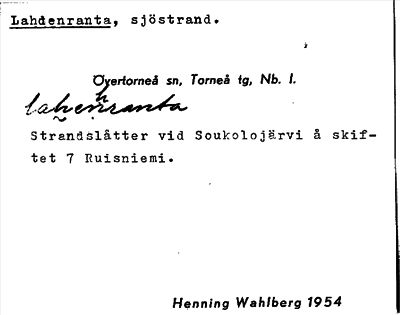Bild på arkivkortet för arkivposten Lahdenranta
