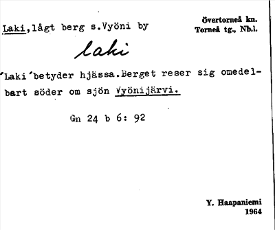 Bild på arkivkortet för arkivposten Laki