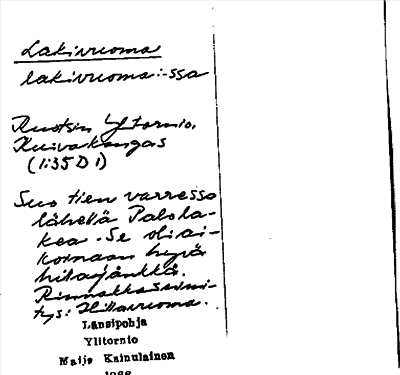 Bild på arkivkortet för arkivposten Lakivuoma