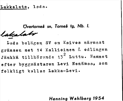 Bild på arkivkortet för arkivposten Lakkalato