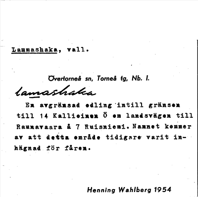 Bild på arkivkortet för arkivposten Lammashaka