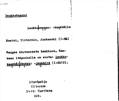 Bild på arkivkortet för arkivposten Laukkukangas
