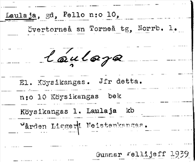 Bild på arkivkortet för arkivposten Laulaja