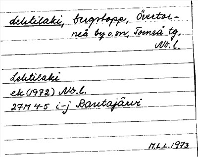 Bild på arkivkortet för arkivposten Lehtilaki