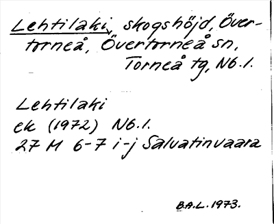 Bild på arkivkortet för arkivposten Lehtilaki