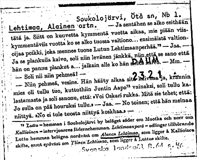 Bild på arkivkortet för arkivposten Lehtimaa, Alainen