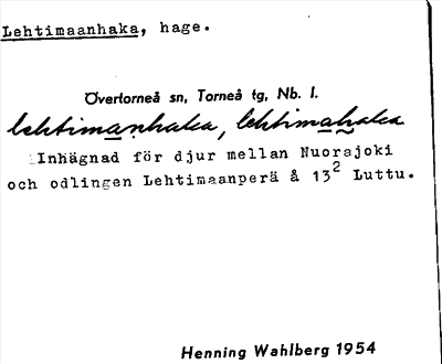 Bild på arkivkortet för arkivposten Lehtimaanhaka