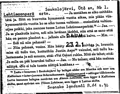 Bild på arkivkortet för arkivposten Lehtimaanperä